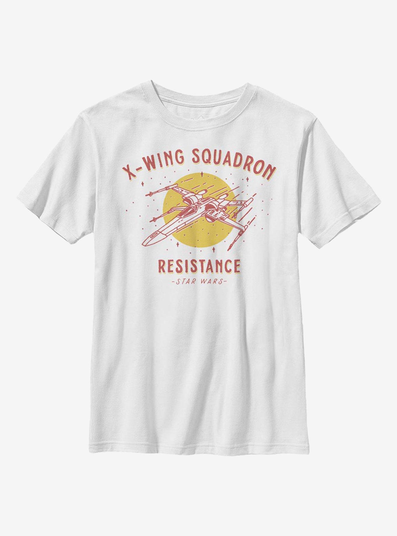 Star Wars: The Rise Of Skywalker X-Wing Resistance Youth T-Shirt, WHITE, hi-res