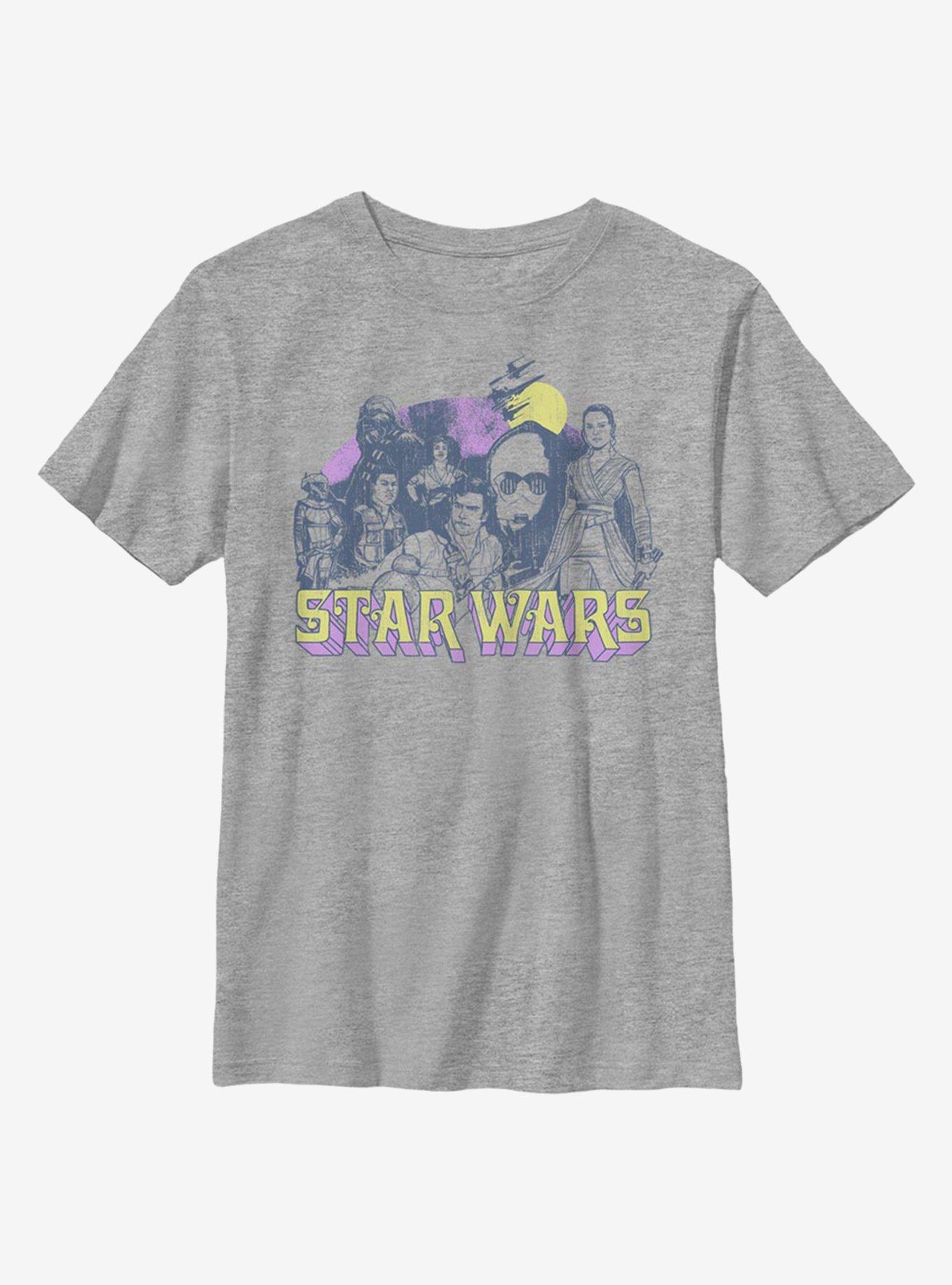 Star Wars: The Rise Of Skywalker Retro Rebel Youth T-Shirt, ATH HTR, hi-res