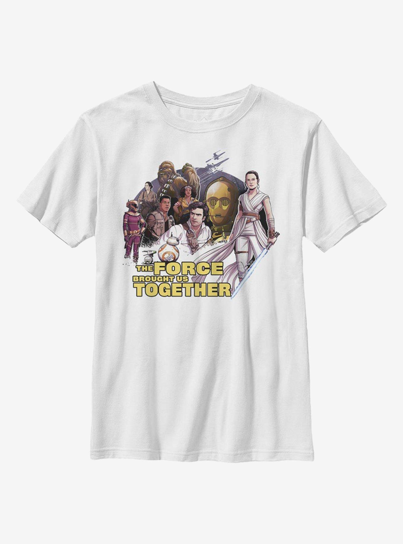 Star Wars: The Rise Of Skywalker Together Characters Youth T-Shirt, , hi-res