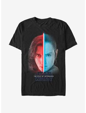 Plus Size Star Wars: The Rise Of Skywalker Split Face Rey And Kylo T-Shirt, , hi-res