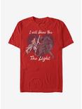 Star Wars: The Rise Of Skywalker I Will Show You The Light T-Shirt, RED, hi-res