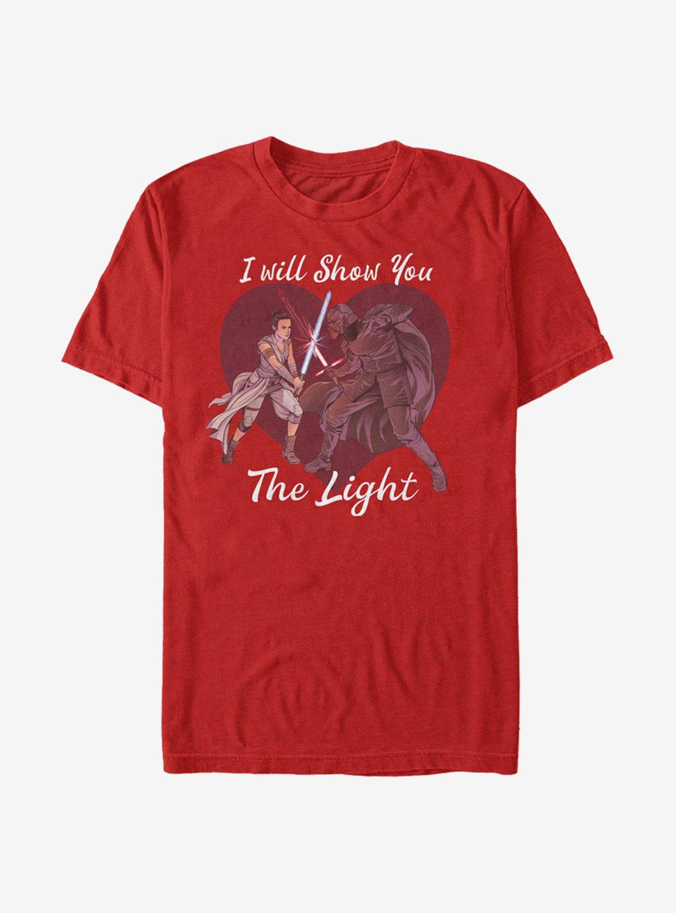 Star Wars: The Rise Of Skywalker I Will Show You The Light T-Shirt, RED, hi-res