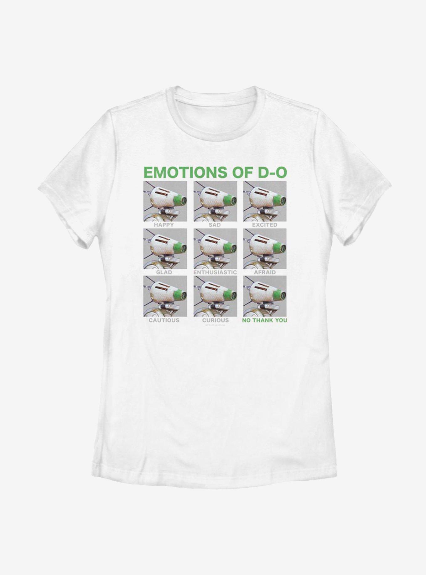 Star Wars: The Rise Of Skywalker Emotions Of D-O Womens T-Shirt, , hi-res