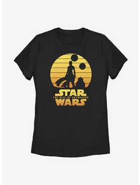 Star Wars: The Rise Of Skywalker Rey BB-8 Sunset Womens T-Shirt, , hi-res
