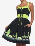Universal Monsters Creature From The Black Lagoon Lace-Up Dress, MULTI, hi-res