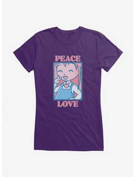 Peace And Love Girls T-Shirt, , hi-res