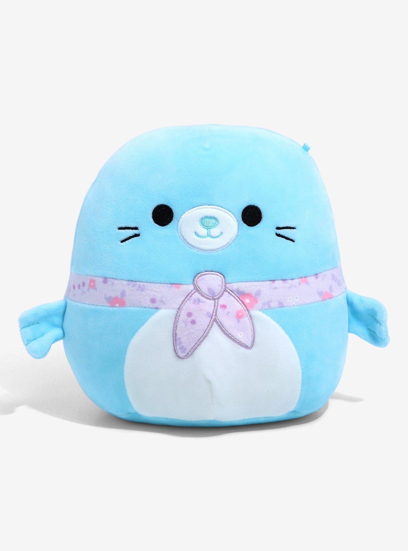 Squishmallows Dorgee the Blue Seal with Scarf 8 Inch Plush, , hi-res