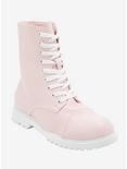 Pastel Pink Wide Width Combat Boots, MULTI, hi-res