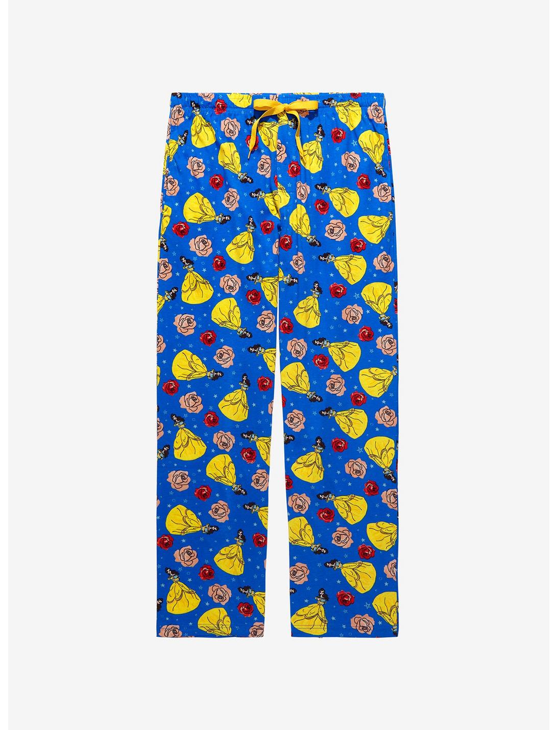 Disney Beauty and the Beast Belle & Roses Allover Sleep Pants - BoxLunch Exclusive, MULTI, hi-res