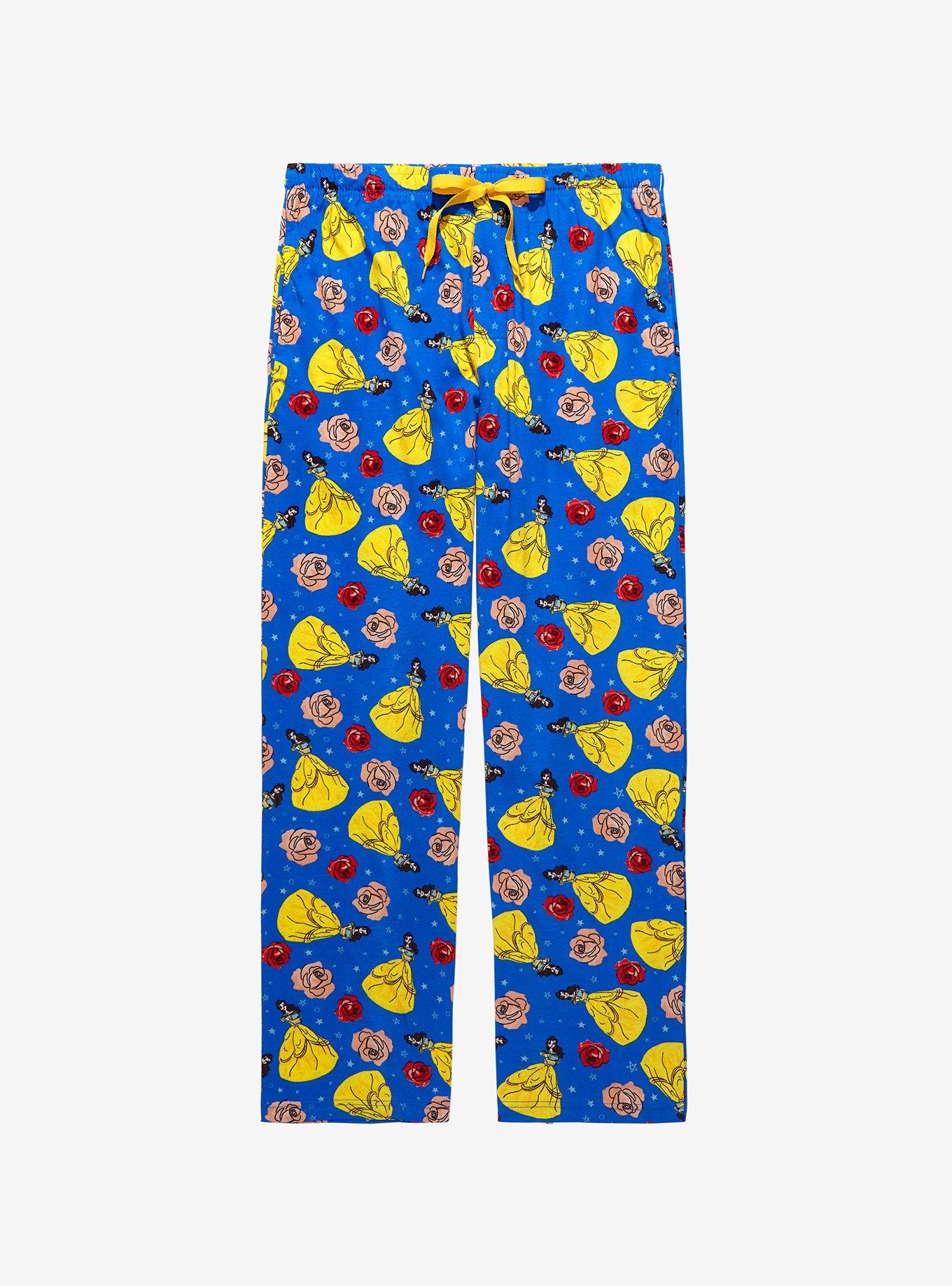 Disney Beauty and the Beast Belle Roses Allover Sleep Pants