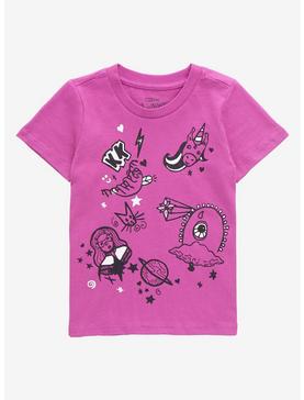 Our Universe Marvel Ms. Marvel Kamala's Doodles Toddler T-Shirt - BoxLunch Exclusive, , hi-res