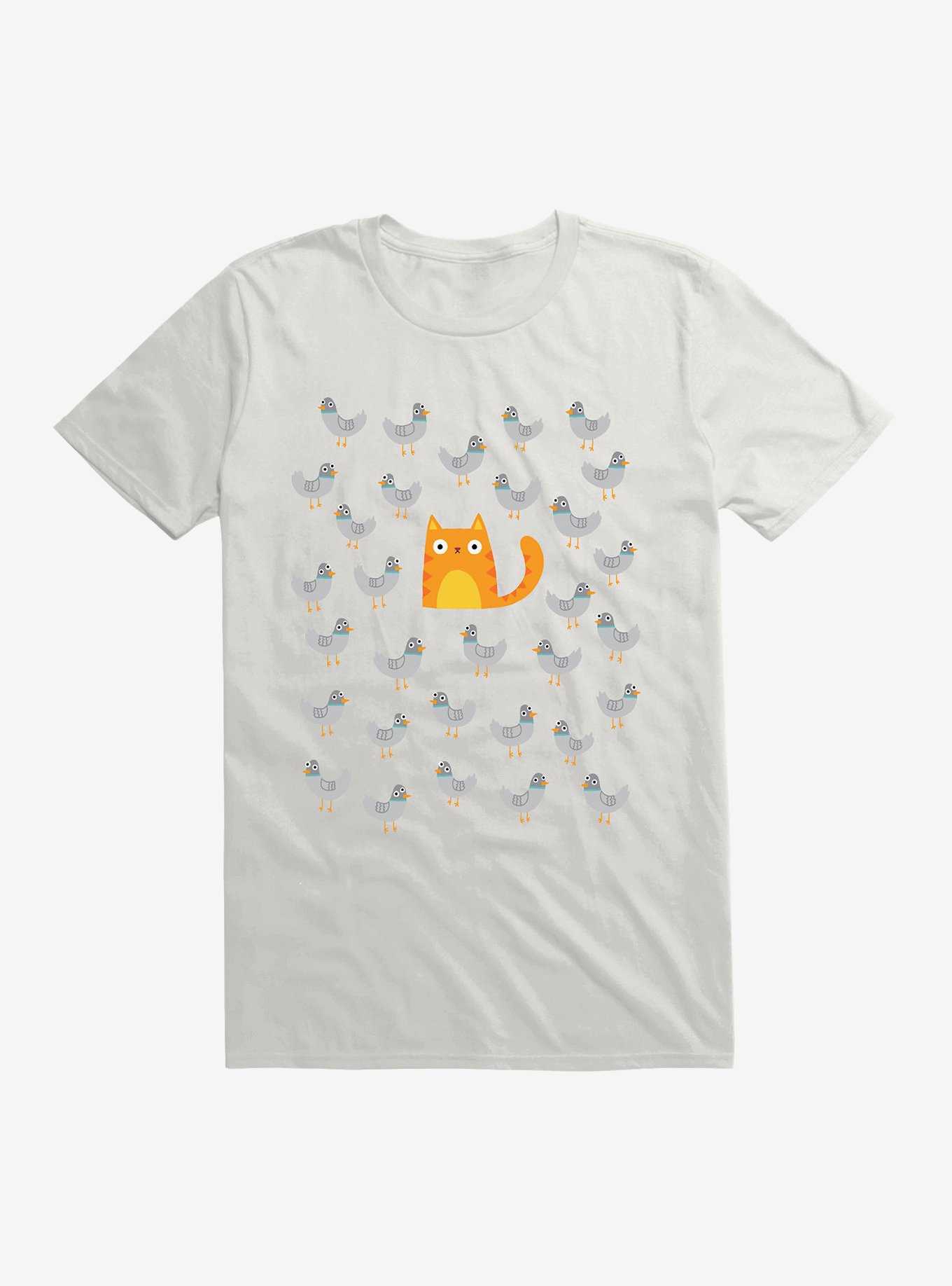 Cat Among The Pigeons T-Shirt, , hi-res
