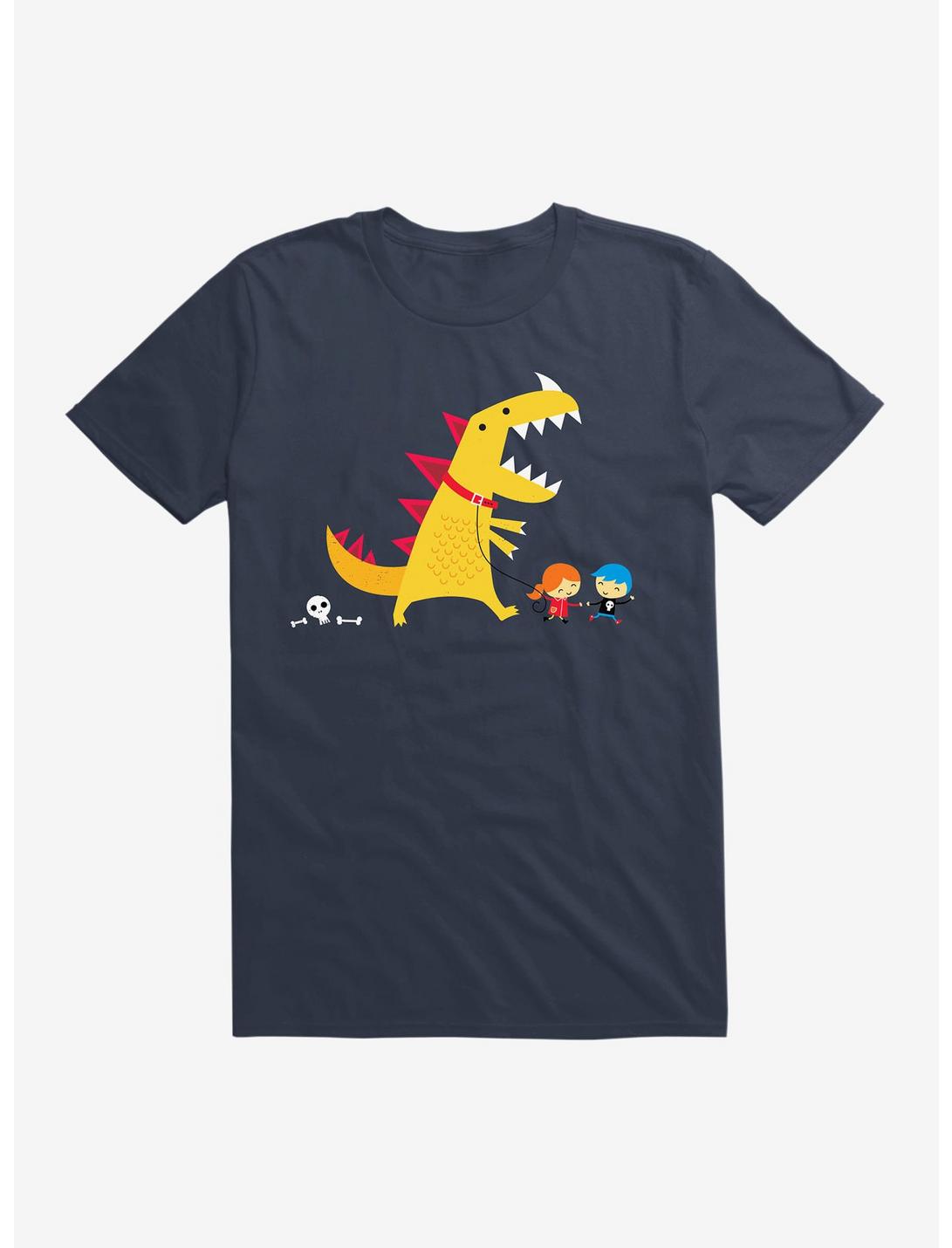 Dino Walk T-Shirt, NAVY, hi-res