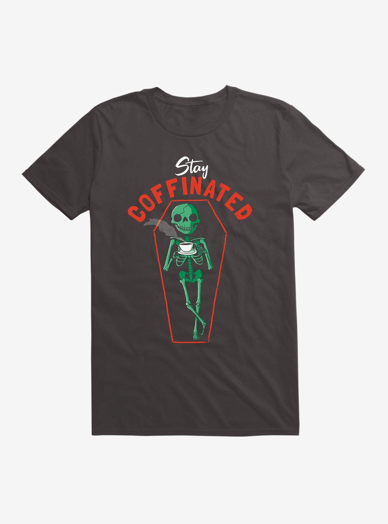 Stay Coffinated T-Shirt, BLACK, hi-res