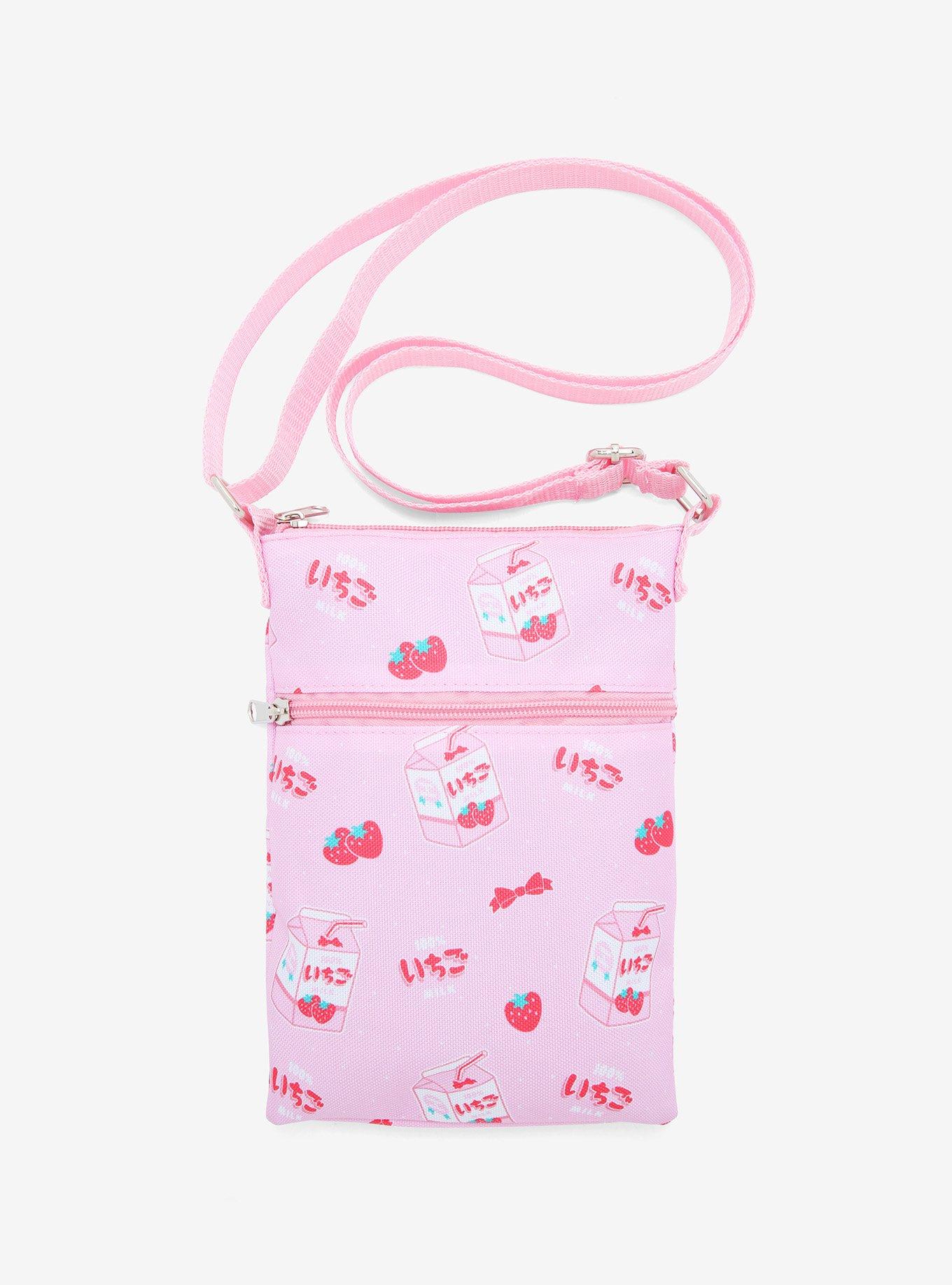Strawberry Milk Passport Crossbody Bag Hot Topic