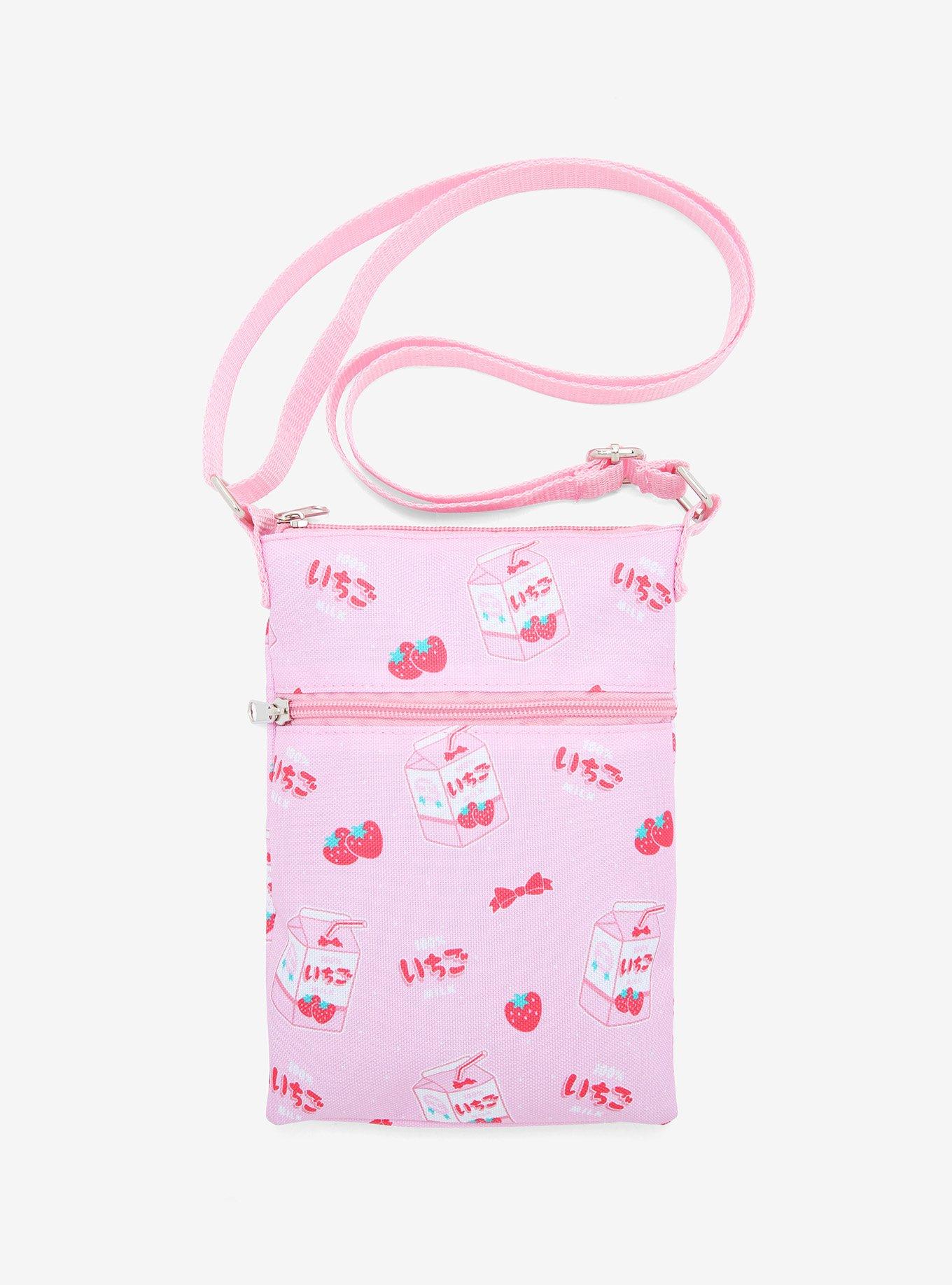 Strawberry Milk Passport Crossbody Bag, , hi-res