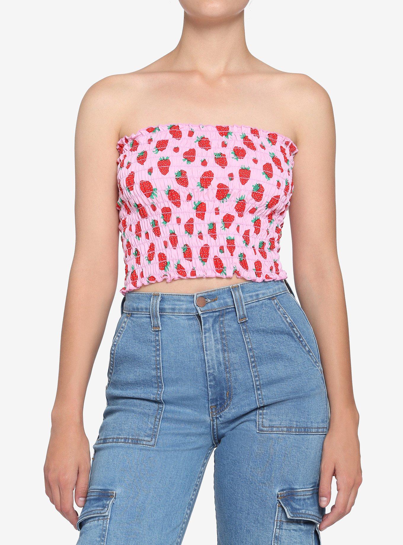トップス SCULPTOR Strawberry Crop Top MUSINSA | SCULPTOR Strawberry Crop Top Orange