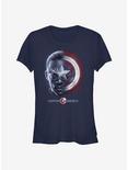 Marvel The Falcon And The Winter Soldier Sam And The Shield Girls T-Shirt, NAVY, hi-res