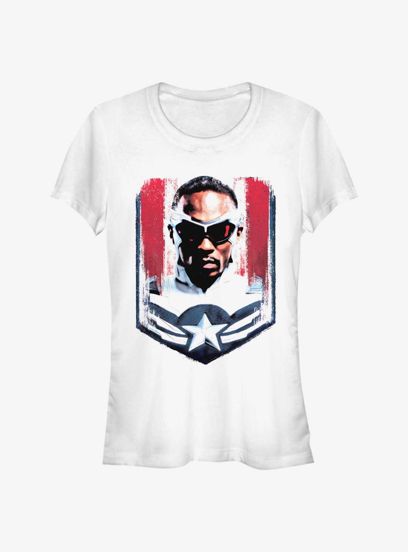 Marvel The Falcon And The Winter Soldier Sam Wilson Captain America Frame Girls T-Shirt, , hi-res