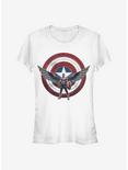 Marvel The Falcon And The Winter Soldier Sam Wilson Is Captain America Girls T-Shirt, BLACK, hi-res
