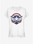 Marvel The Falcon And The Winter Soldier Logo Girls T-Shirt, WHITE, hi-res