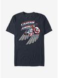 Marvel The Falcon And The Winter Soldier Captain America Falcon Wings T-Shirt, NAVY, hi-res