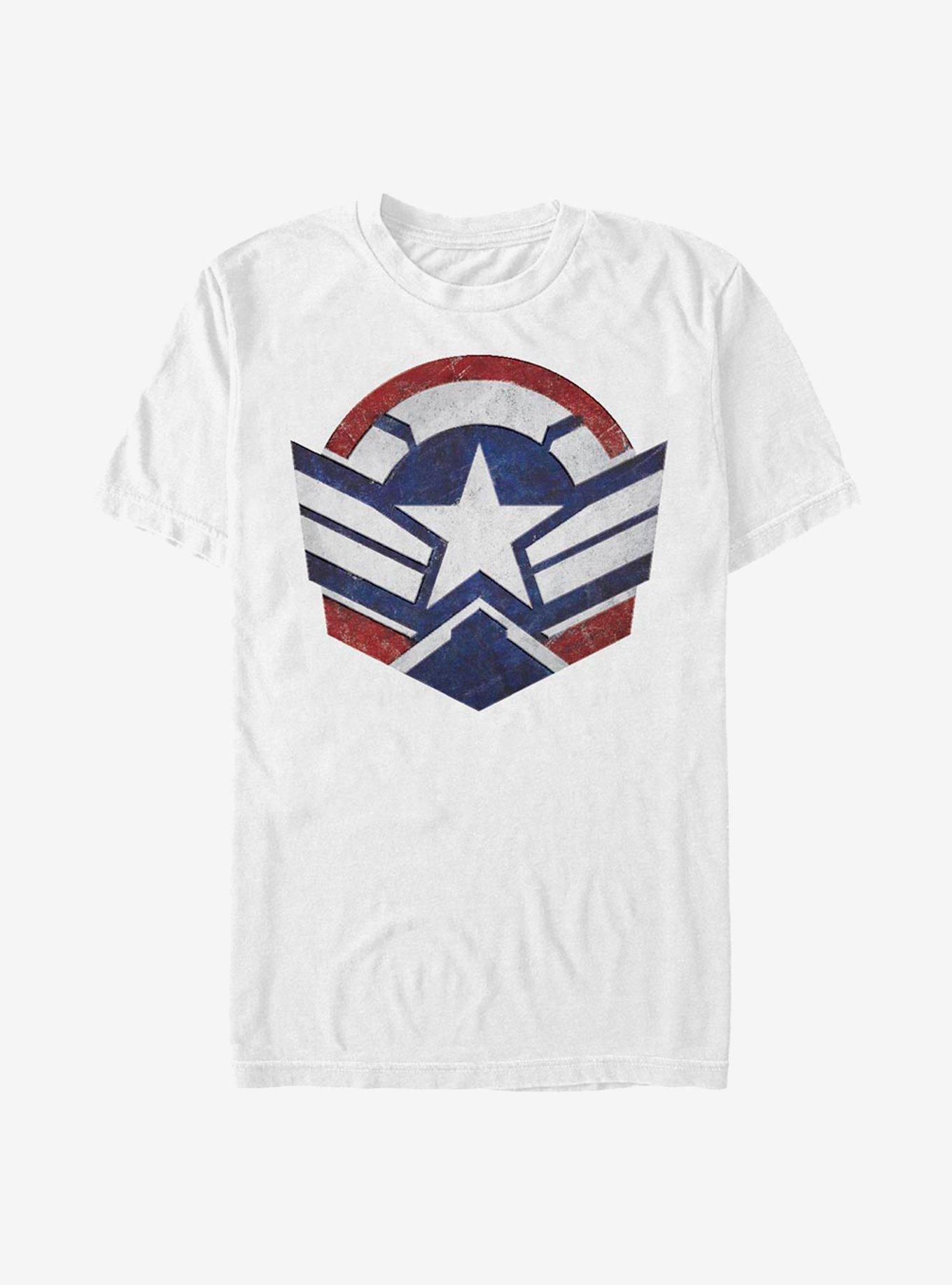 Marvel The Falcon And The Winter Soldier Logo T-Shirt, WHITE, hi-res