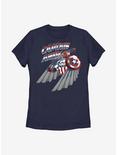 Marvel The Falcon And The Winter Soldier Shield Star Womens T-Shirt, NAVY, hi-res