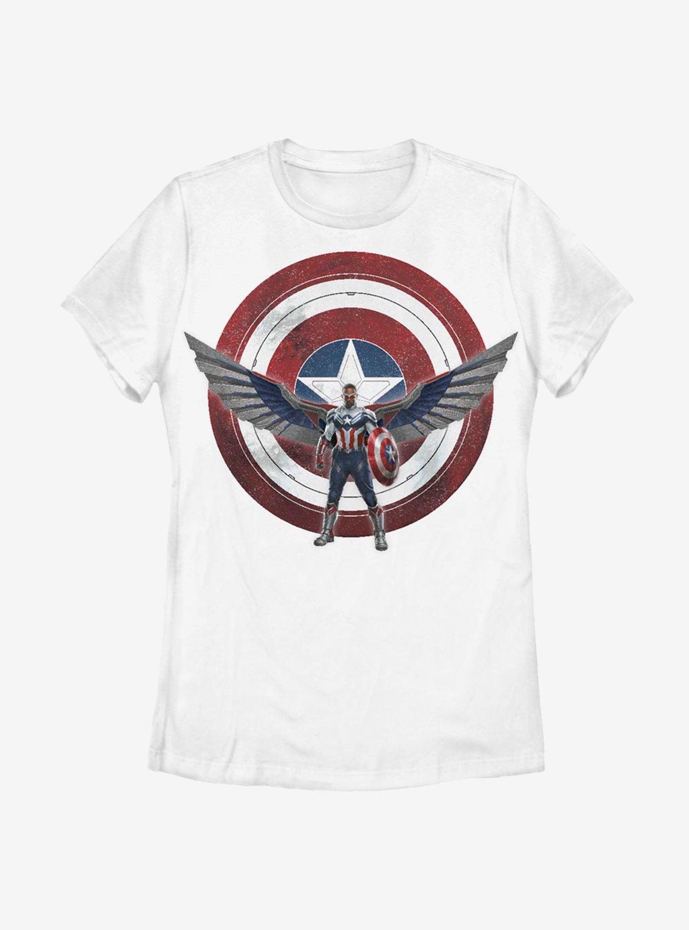 Marvel The Falcon And The Winter Soldier Sam Captain America Womens T-Shirt, , hi-res