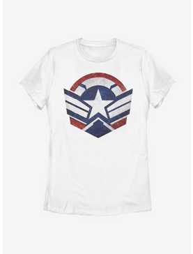 Marvel The Falcon And The Winter Soldier Captain America Symbol Womens T-Shirt, , hi-res
