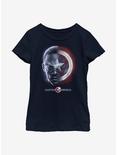 Marvel The Falcon And The Winter Soldier Sam And The Shield Youth Girls T-Shirt, NAVY, hi-res