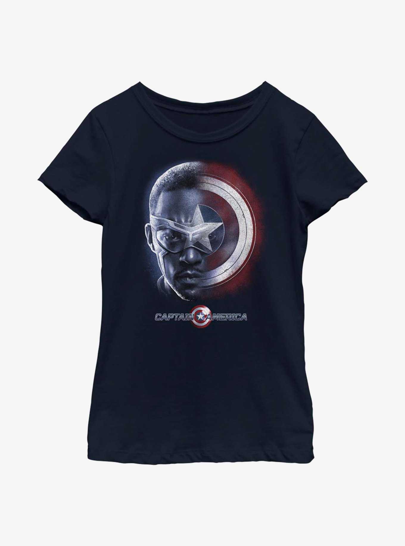 Marvel The Falcon And The Winter Soldier Sam And The Shield Youth Girls T-Shirt, , hi-res
