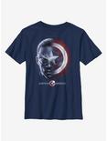 Marvel The Falcon And The Winter Soldier Sam And The Shield Youth T-Shirt, NAVY, hi-res