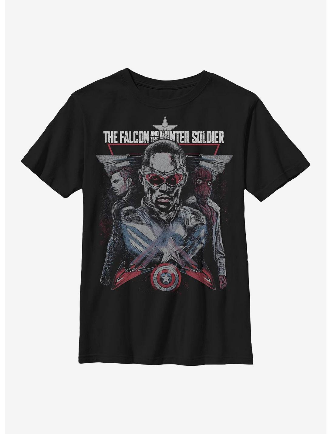 Marvel The Falcon And The Winter Soldier The Legacy Youth T-Shirt, BLACK, hi-res