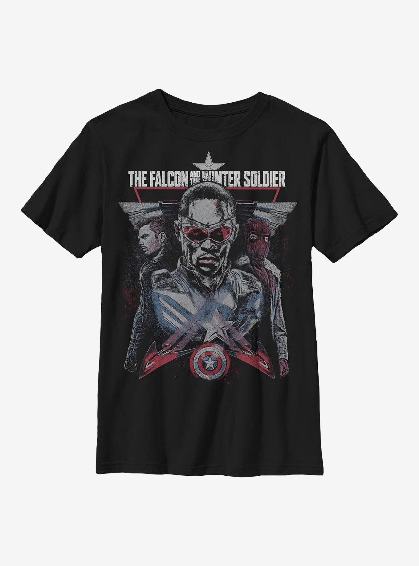 Marvel The Falcon And The Winter Soldier The Legacy Youth T-Shirt, BLACK, hi-res