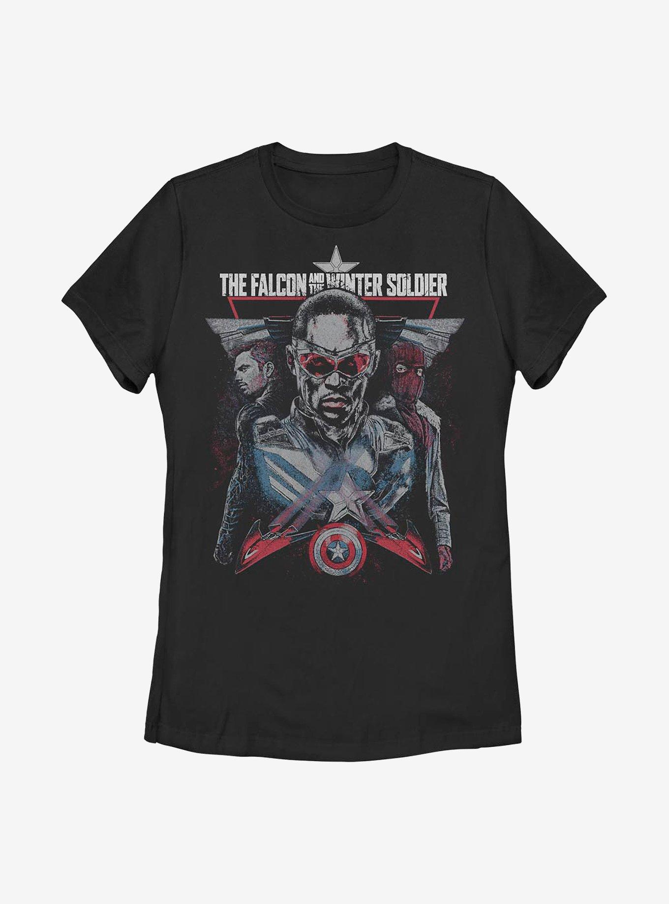 Marvel The Falcon And The Winter Soldier The Legacy Womens T-Shirt, BLACK, hi-res