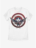 Marvel The Falcon And The Winter Soldier Sam Captain America Womens T-Shirt, WHITE, hi-res