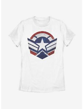 Marvel The Falcon And The Winter Soldier Captain America Symbol Womens T-Shirt, , hi-res
