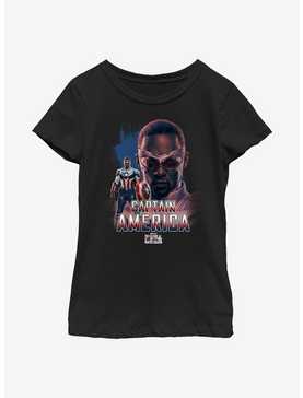 Marvel The Falcon And The Winter Soldier Meet Captain America Youth Girls T-Shirt, , hi-res