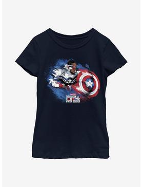 Marvel The Falcon And The Winter Soldier Captain America Sam Youth Girls T-Shirt, , hi-res