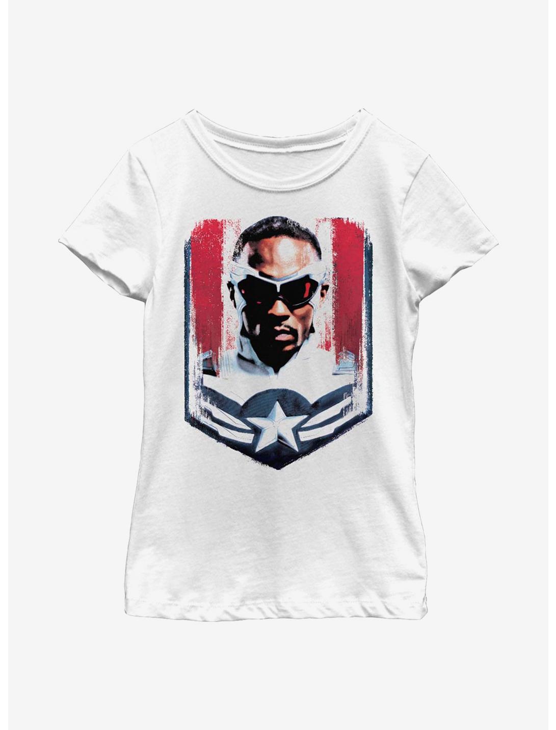 Marvel The Falcon And The Winter Soldier Captain America Legacy Youth Girls T-Shirt, WHITE, hi-res
