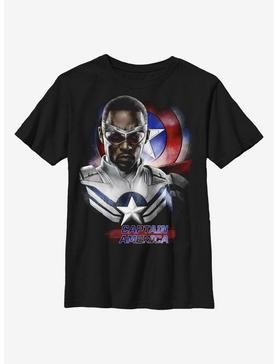 Marvel The Falcon And The Winter Soldier Sam Captain America Youth T-Shirt, , hi-res