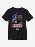 Marvel The Falcon And The Winter Soldier Meet Captain America Youth T-Shirt, BLACK, hi-res