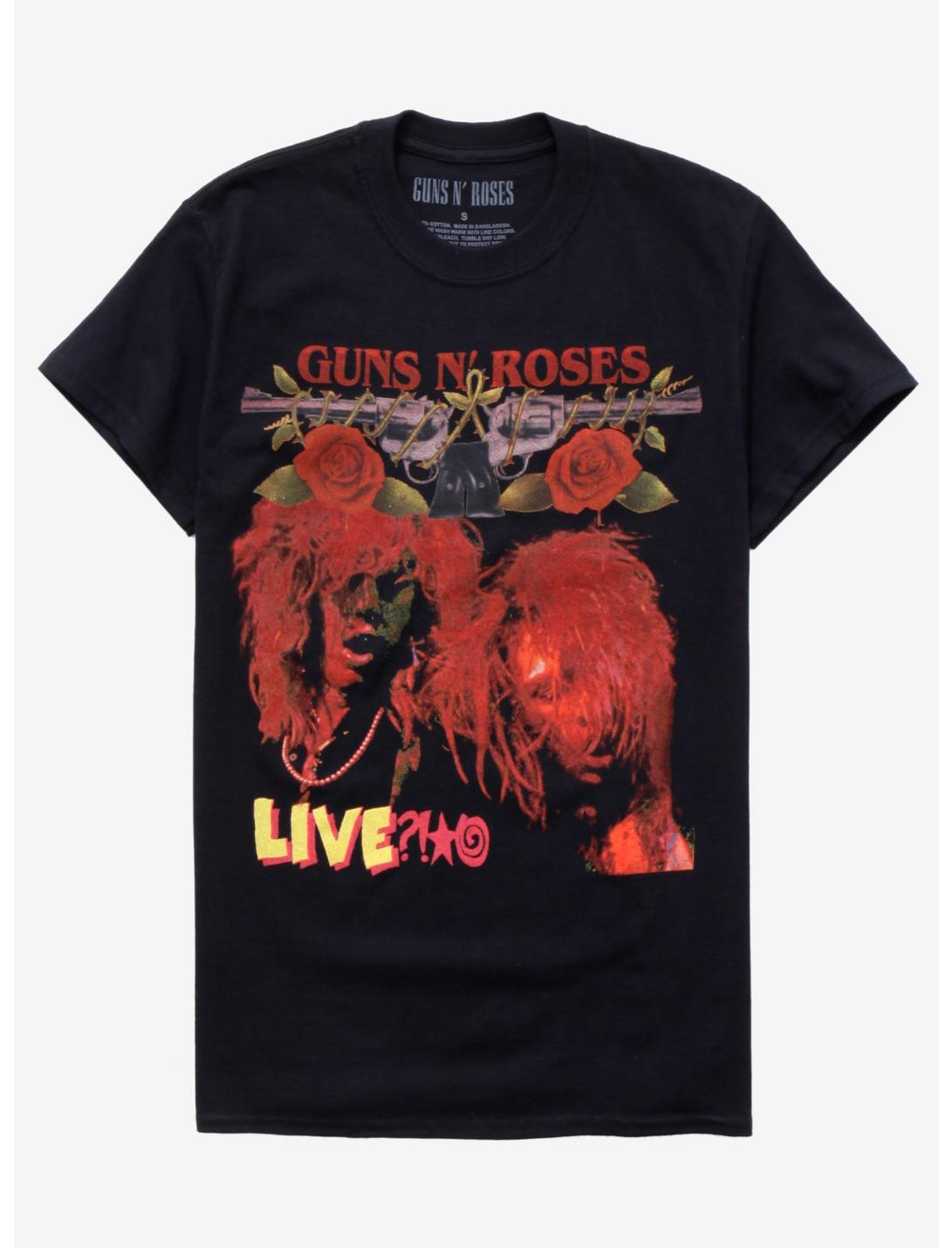 Guns N' Roses Live?! Like A Suicide Album Cover Girls T-Shirt, BLACK, hi-res