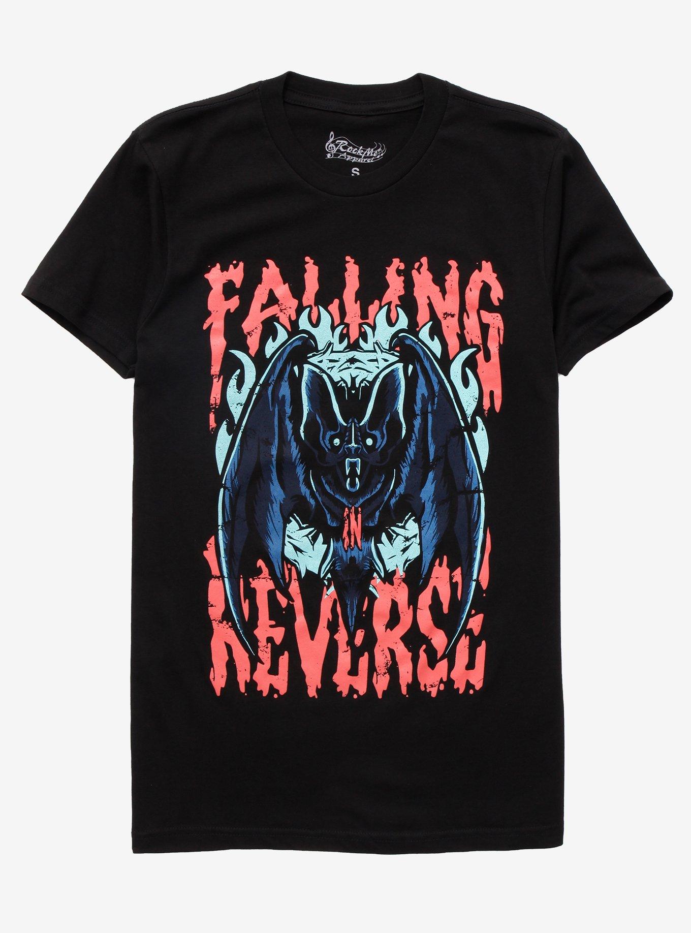 Falling In Reverse Bat Girls T-Shirt, BLACK, hi-res