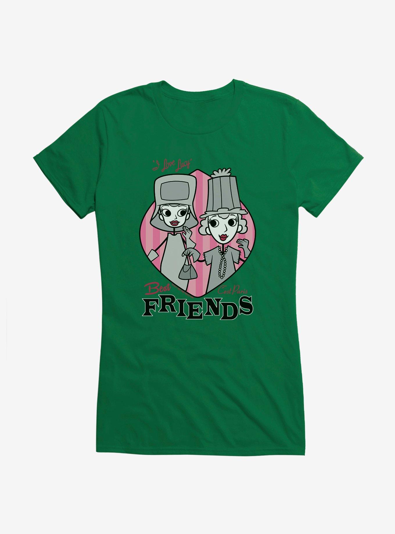 I Love Lucy C'est Paris Best Friends Lucy And Ethel Girls T-Shirt, , hi-res