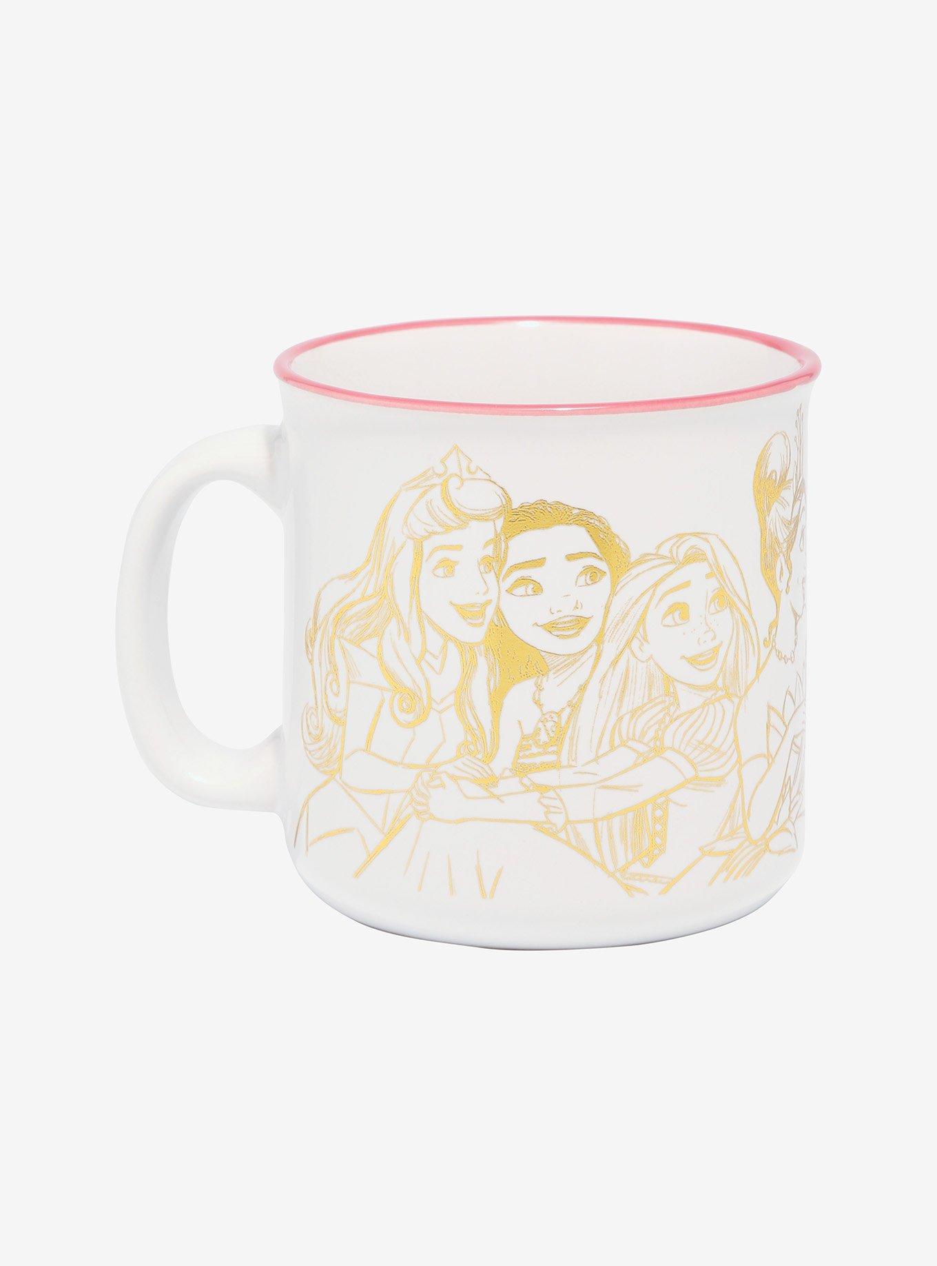 Disney Princesses Group Gold-Etched Camper Mug, , hi-res
