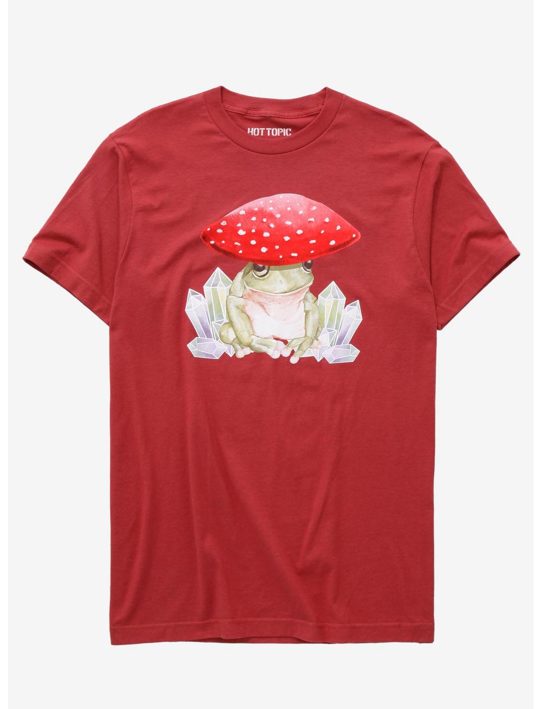 Mushroom Frog Crystal T-Shirt, BURNT ORANGE, hi-res