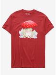Mushroom Frog Crystal T-Shirt, BURNT ORANGE, hi-res