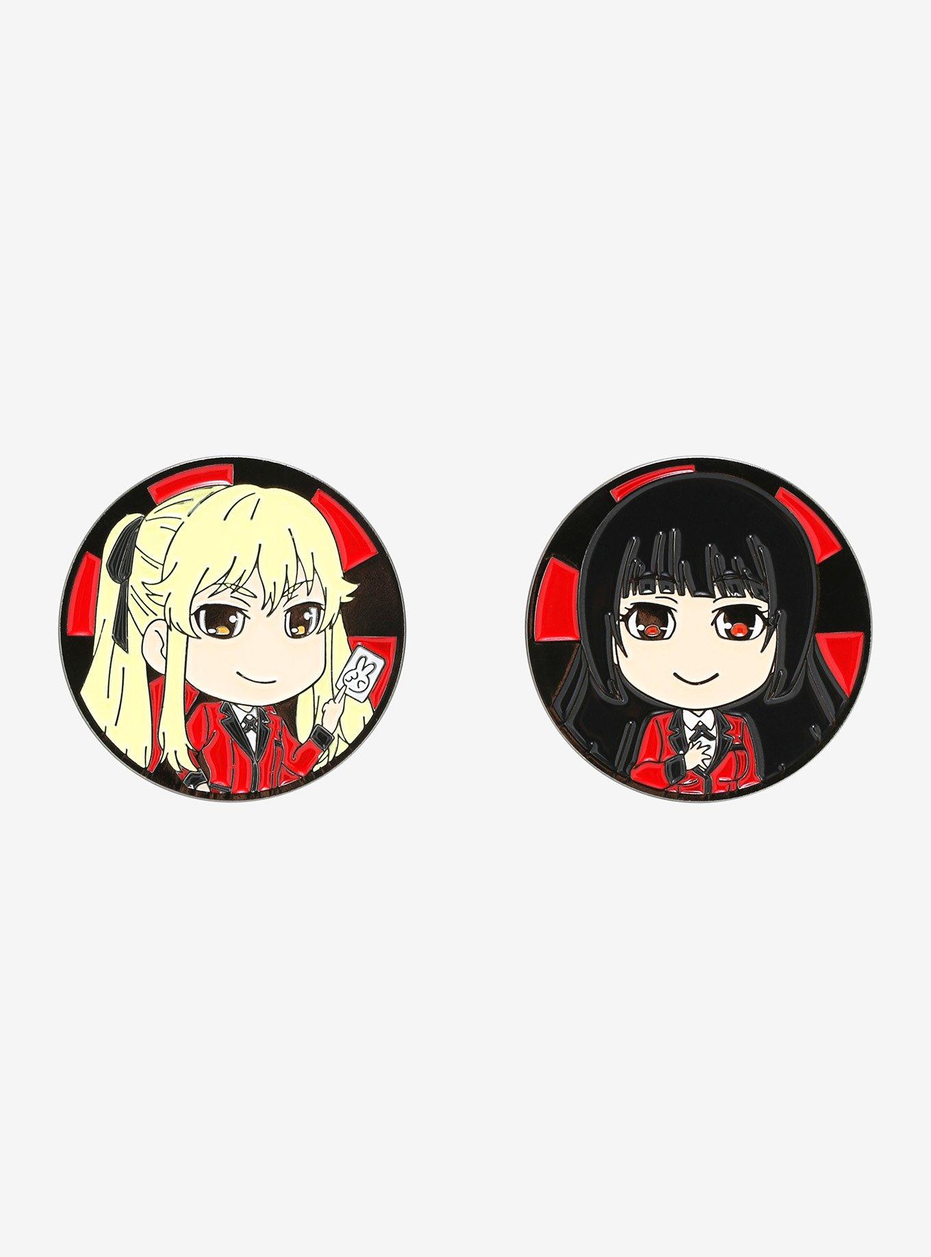 Kakegurui Chibi Yumeko & Mary Enamel Pin Set, , hi-res